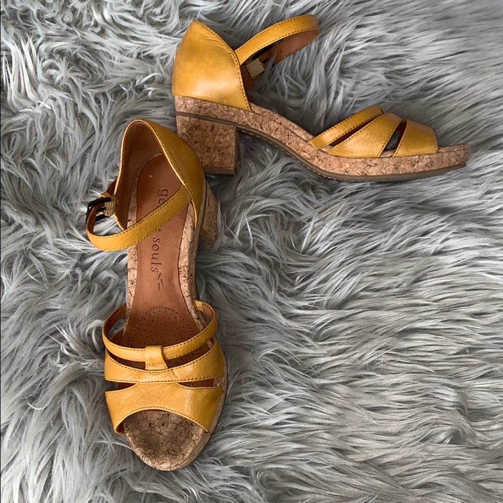 Gentle Souls mellow tone yellow heels
